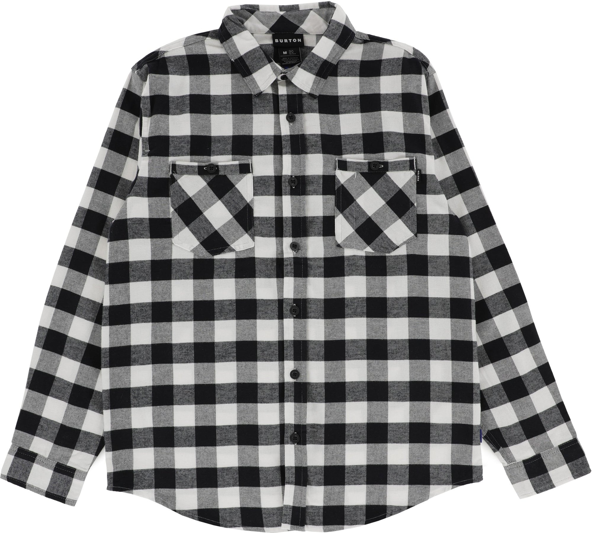 BURTON Favorite Long Sleeve flannel shirt - Stout White Buffalo Plaid