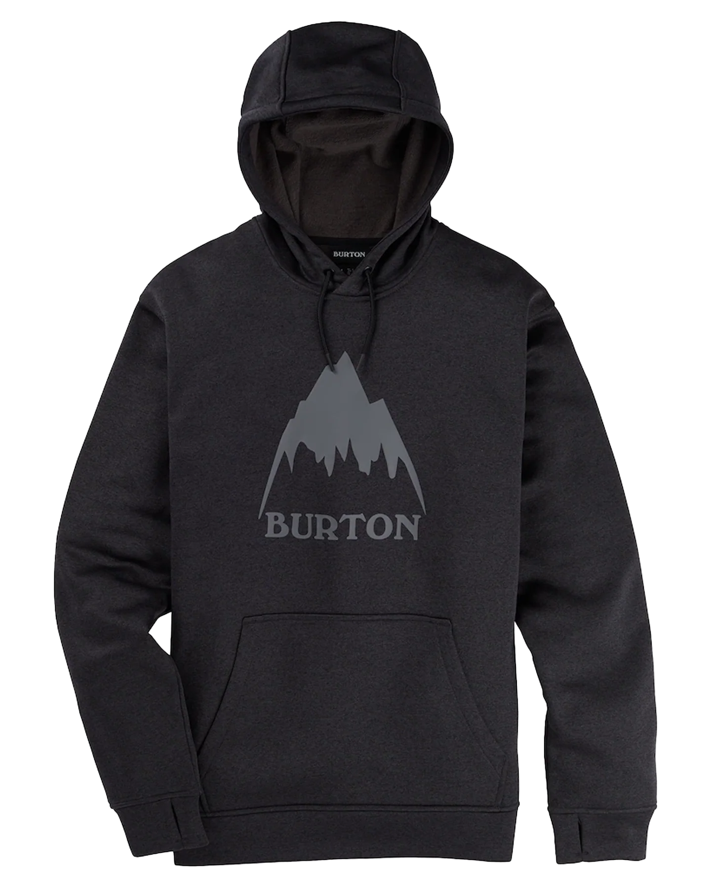 BURTON Oak pullover hoodie Grey Heather/True Black - Mens