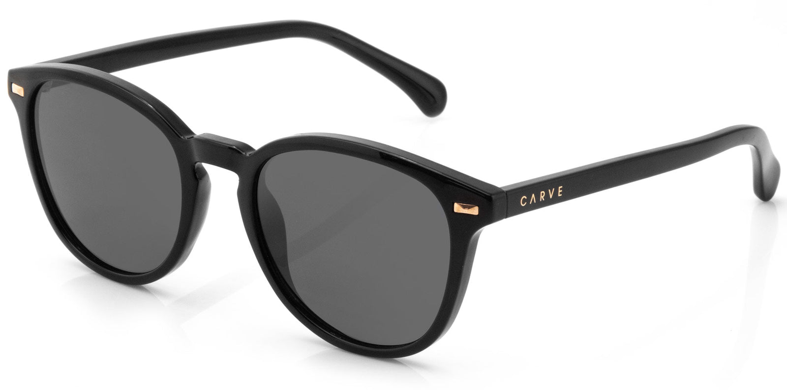 Carve Oslo Sunglass - Gloss Black Dark Grey Lens