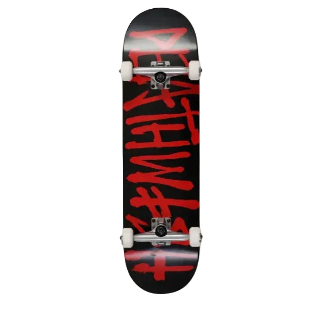 DEATHWISH Deathspray Black/Red Skateboard 8.5 - STM Snow Surf Skate