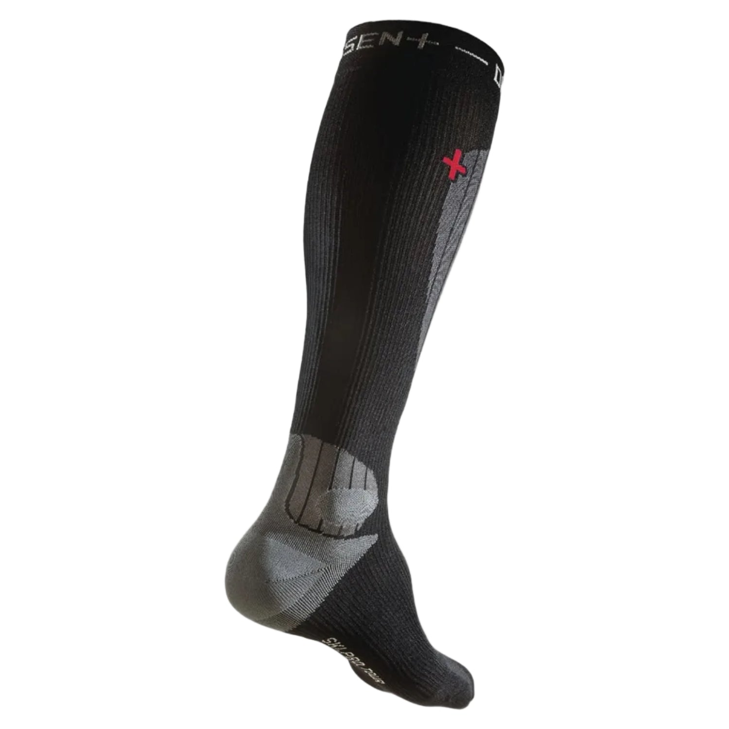 DISSENT Ski Pro Fit Compression Thin Nanoglide Tour sock - Unisex - Black