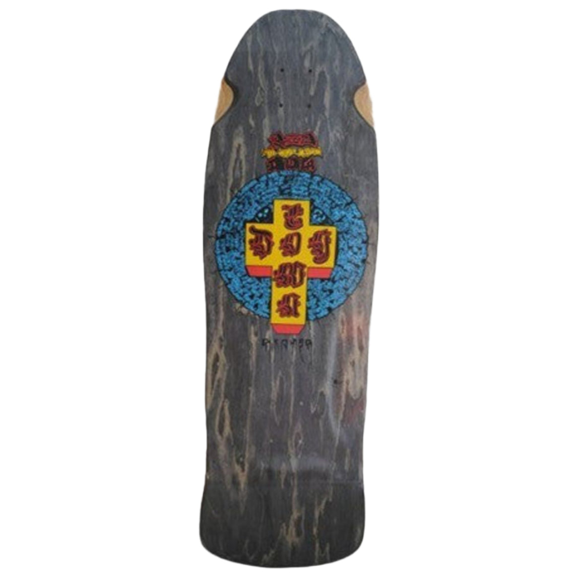 DOGTOWN Red Dog Mid Crisis reissue skateboard deck - Black Stain - 10.25