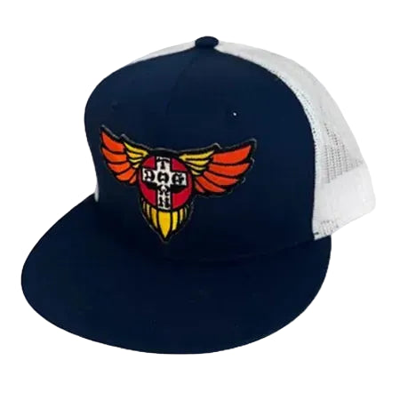DOGTOWN Wings Logo Patch mesh hat - Navy / White