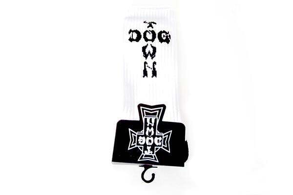 DOGTOWN crew socks - White/Black