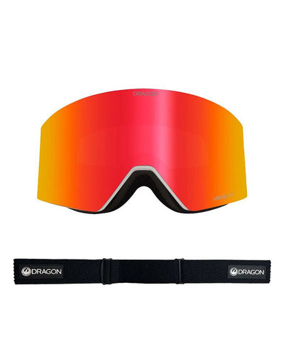 Dragon RVX MAG OTG Goggle - Icon Red/LL Red Ion and LL Light Rose