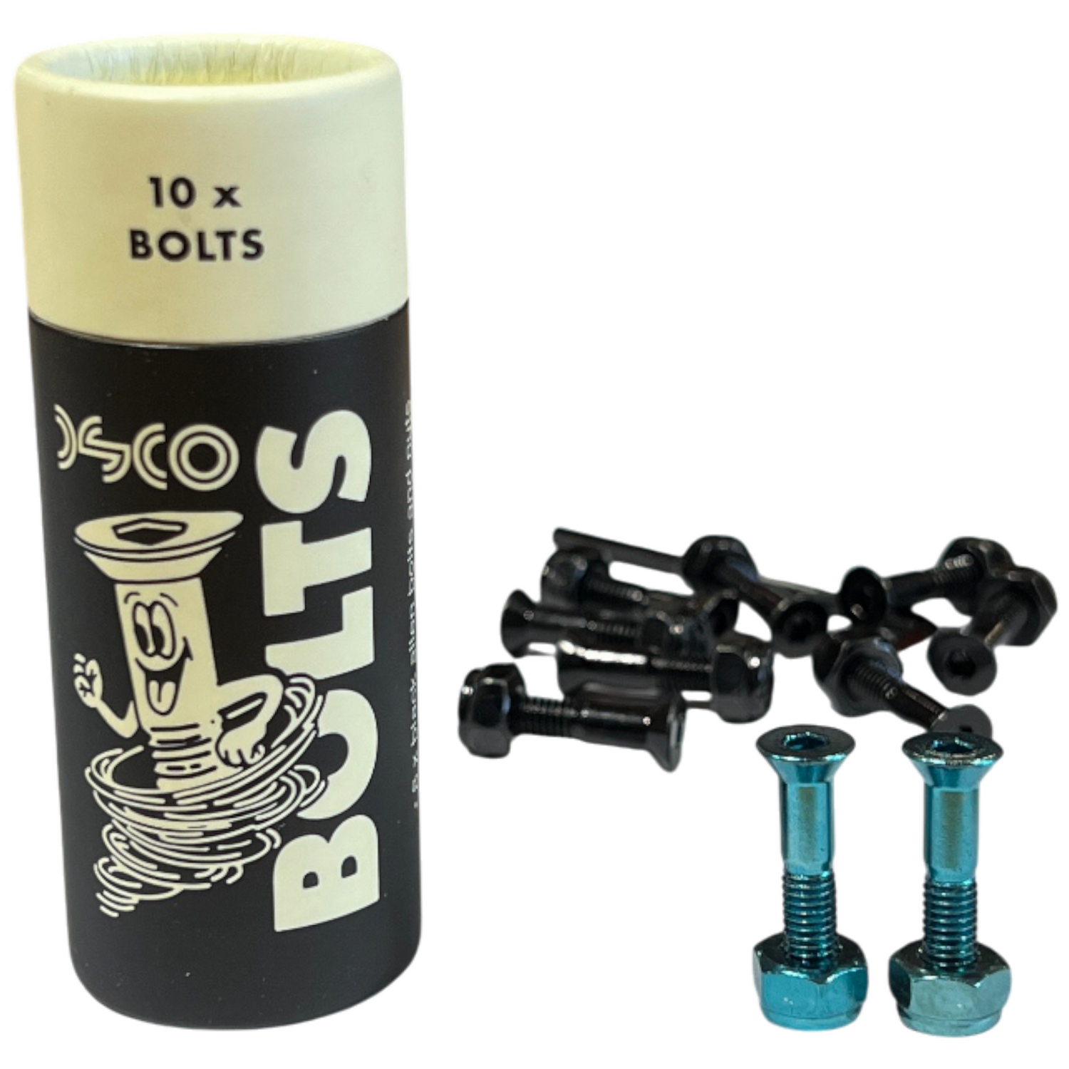 DSCO Bolts skateboard hardware - Black / Blue - 7/8 inch