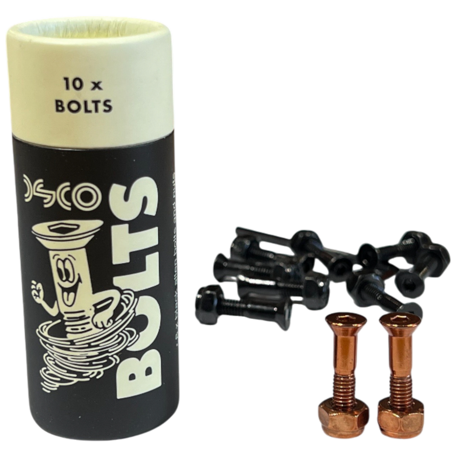 DSCO Bolts skateboard hardware - Black / Rose Gold - 7/8 inch