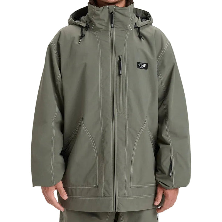 Quiksilver Live Wire Jacket Mens - Dusty Olive