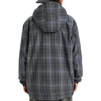 Quiksilver Live Wire Jacket Mens - Mercury Check True Black