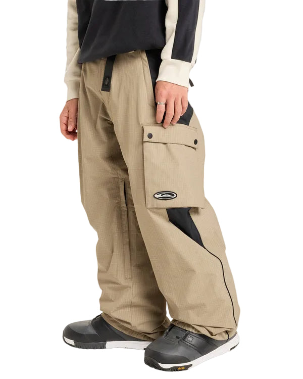 Quiksilver Snow Down Cargo Pant Mens - Fallen Rock Ripstop