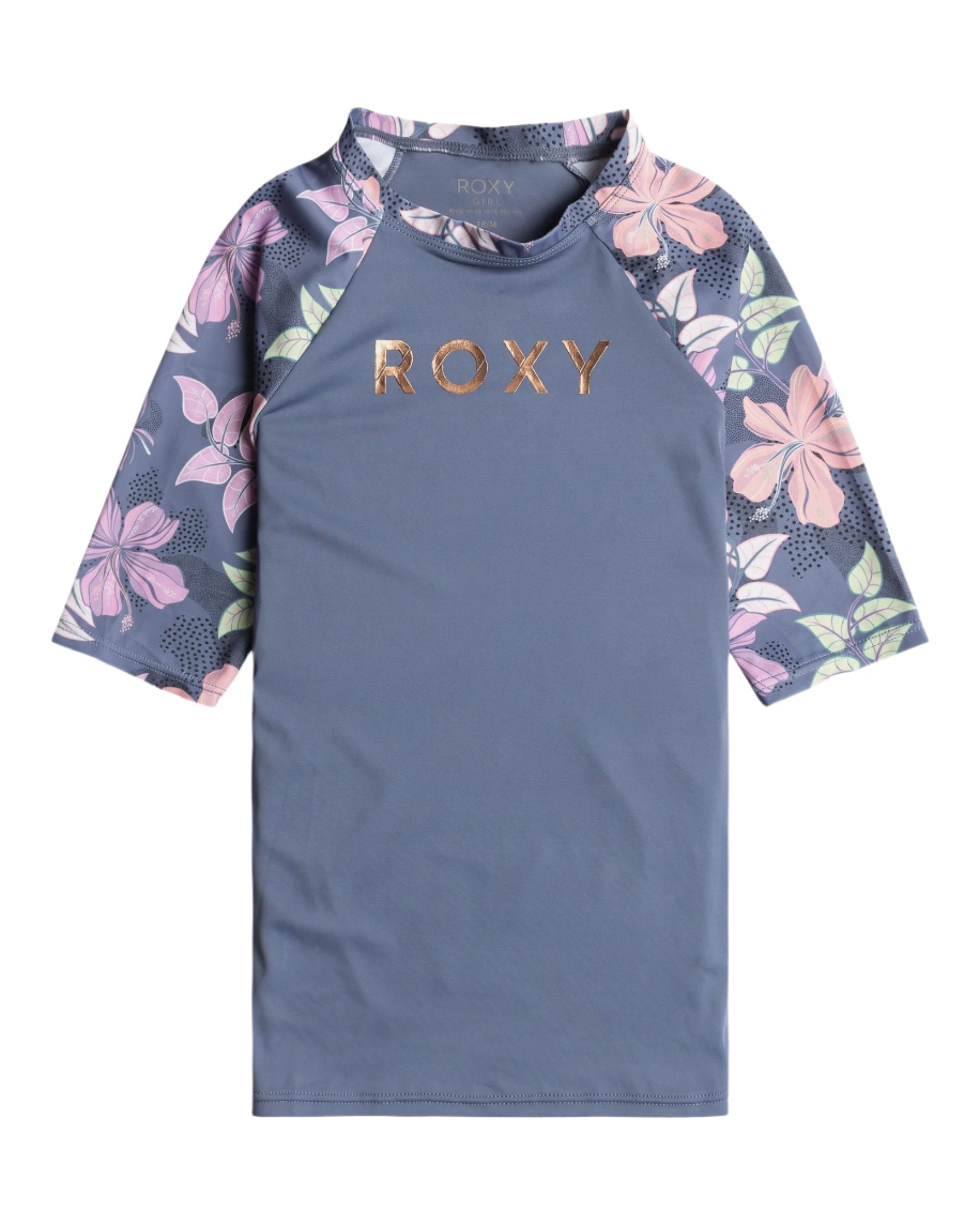 Roxy Hidden Garden SS Lycra Junior Rashguard - Wild Wind Sunny Floral