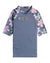 Roxy Hidden Garden SS Lycra Junior Rashguard - Wild Wind Sunny Floral