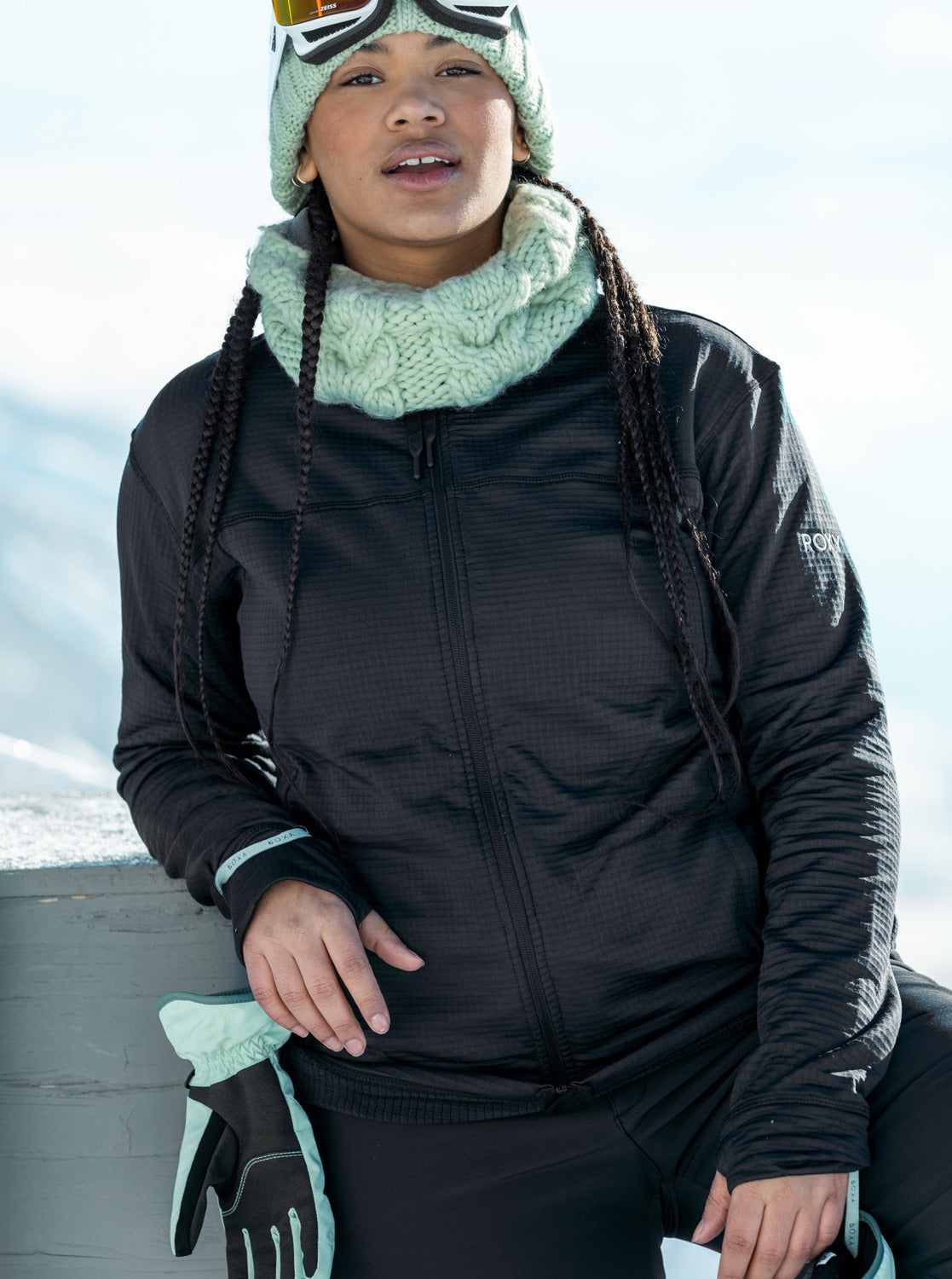 Roxy Vertere Full Zip - Black