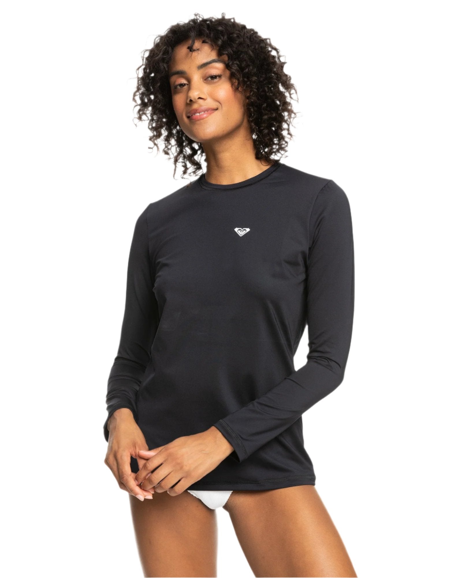 Roxy New Enjoy Waves LS Lycra Ladies Rashguard - Anthracite