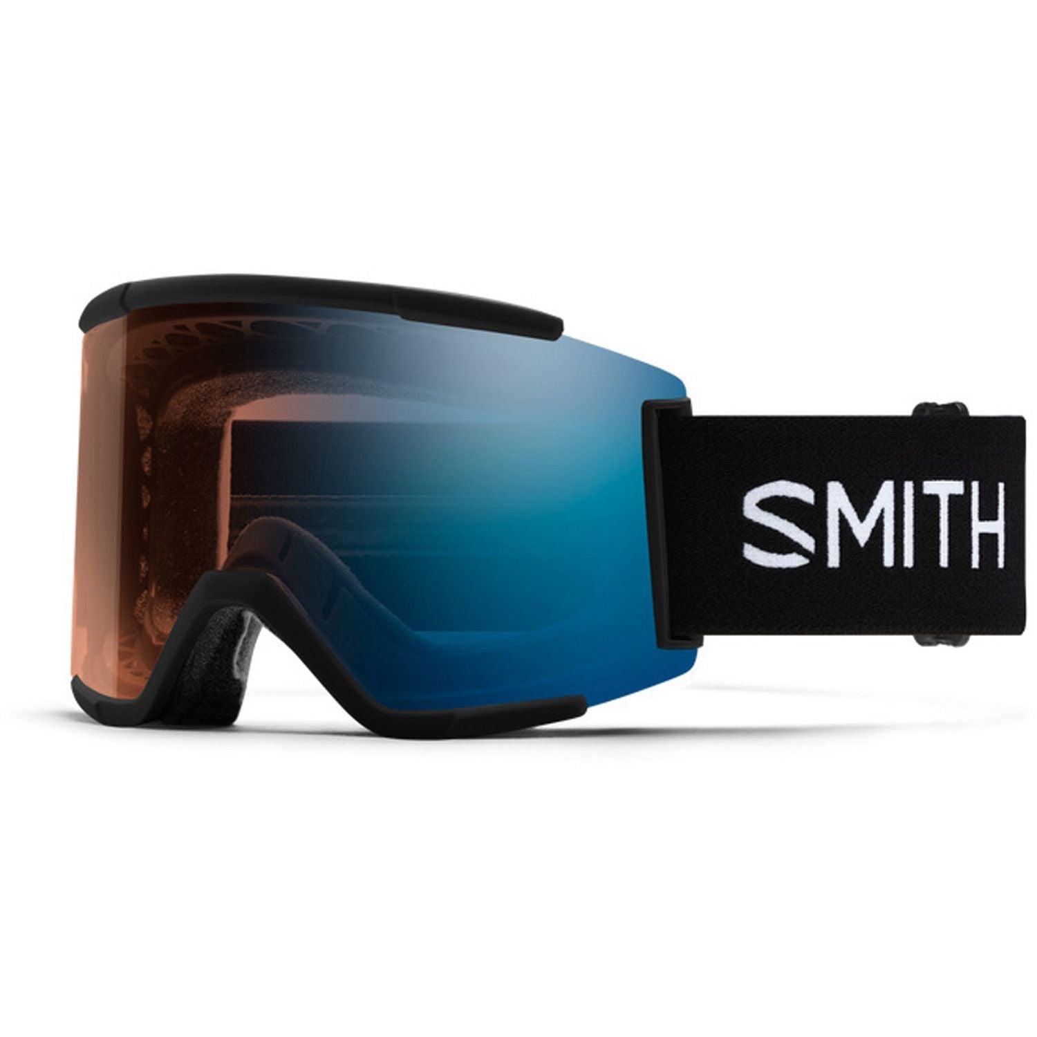 SMITH Squad XL Low Bridge goggles - Black w/ Photochromic Pro Blue Mirror