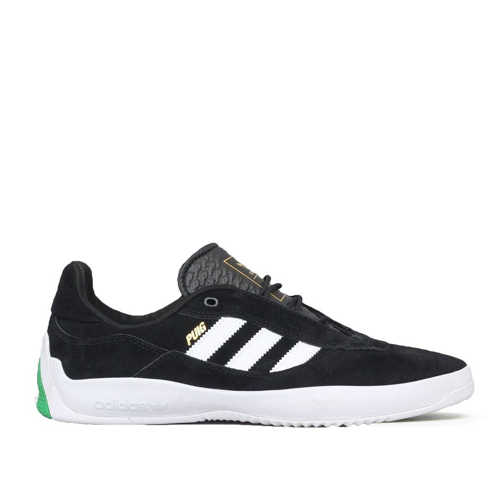 Adidas Puig Shoe - Mens Black/White/Green