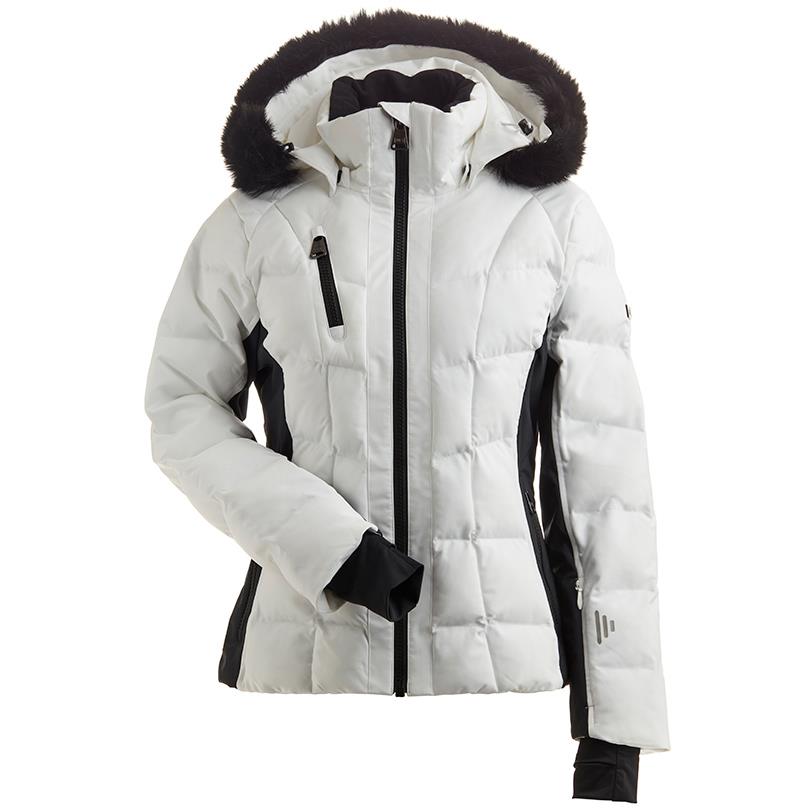 Nils Whistler Faux Fur Jacket Womens - White/Black