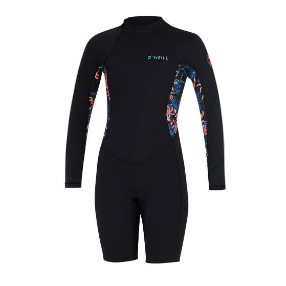 ONEILL Girls Bahia II BZ Long Sleeve Spring Suit 2mm Youth - Tropic Texta