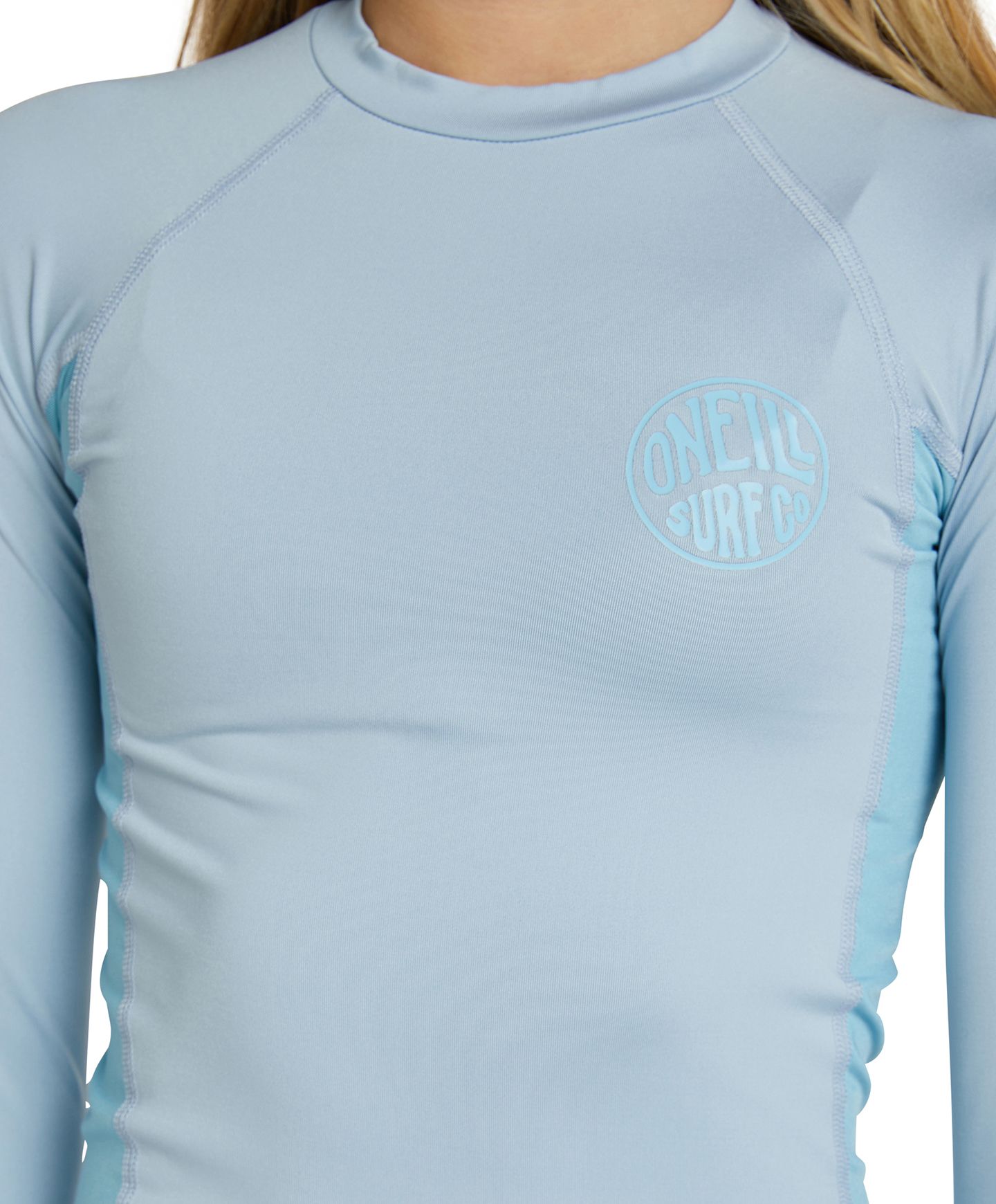 Oneill Classic UV LS Rash Tee Womens - Fog/Light Blue