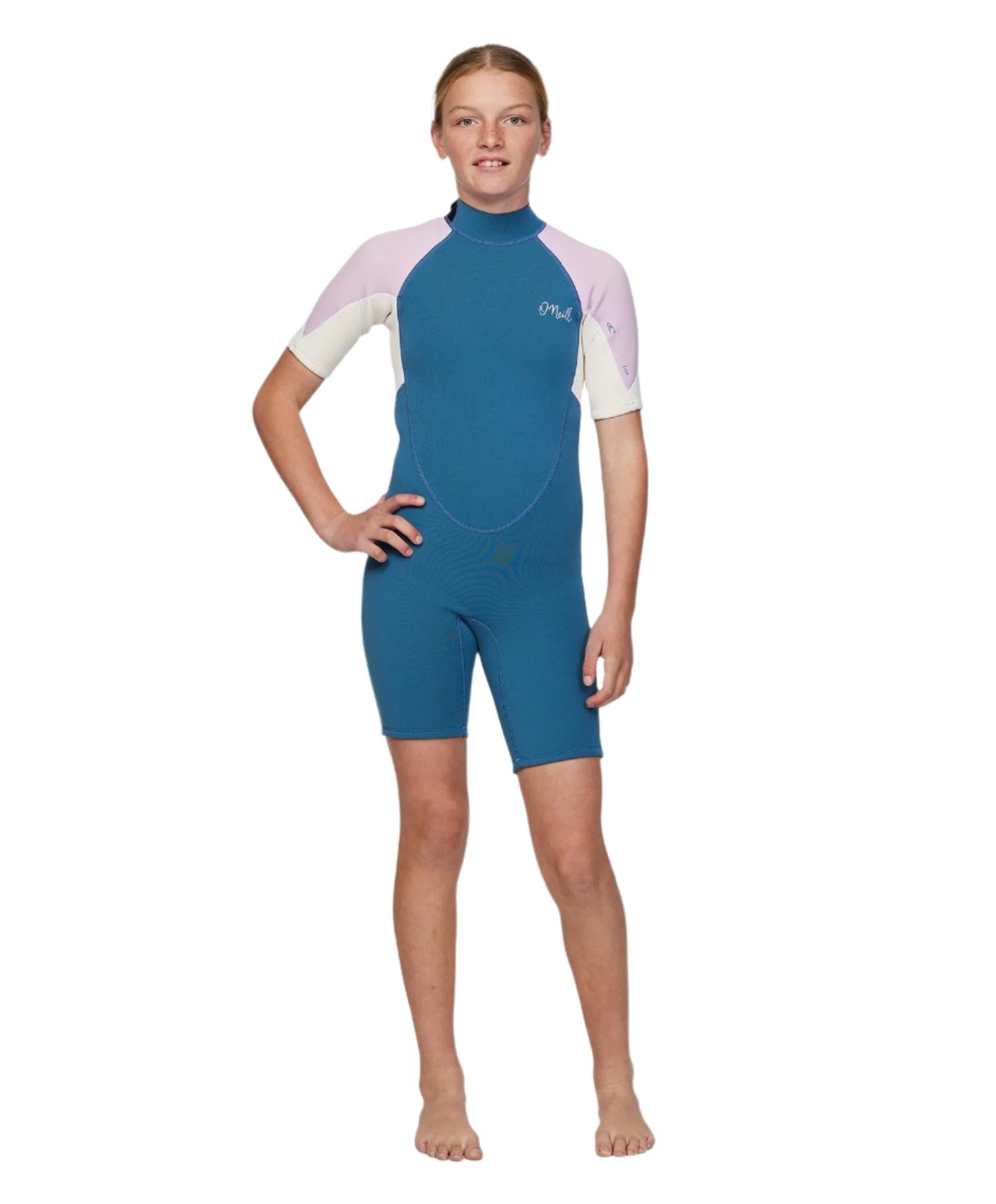 ONEILL Girls Reactor II Back Zip 2MM SS Spring Suit Youth - Deep Blue