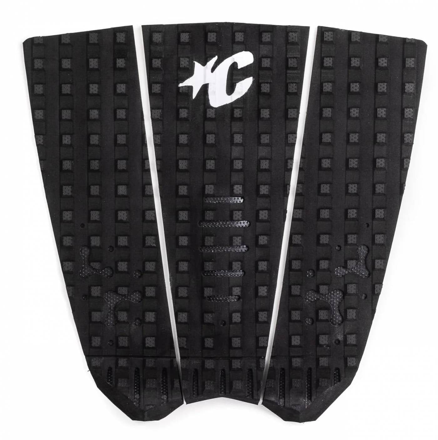 Creatures Mick Fanning Loc - Lite Ecopure surfboard tail traction pad - Black White