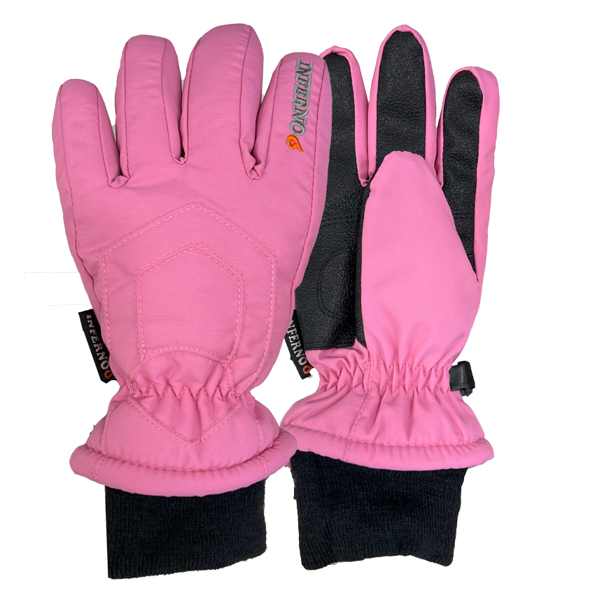Inferno Fire Storm Snow Gloves Kids - Pink