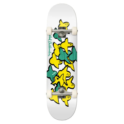 KROOKED Birds skateboard - White - 7.75