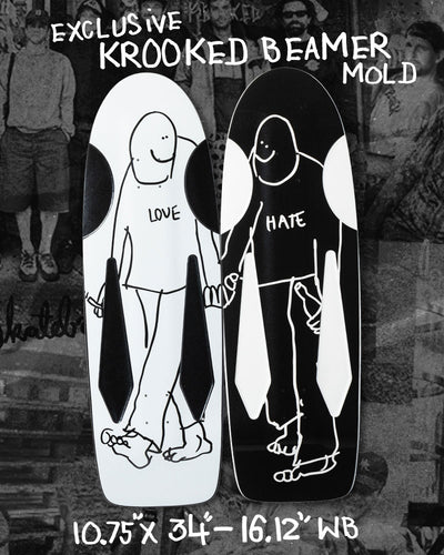 SKATE SHOP DAY 2025 x KROOKED Gonz Beamer HATE skateboard deck - 10.75