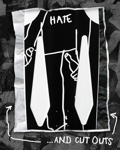 SKATE SHOP DAY 2025 x KROOKED Gonz Beamer HATE skateboard deck - 10.75