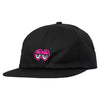 KROOKED Eyes Adjustable Cap - Black/Pink