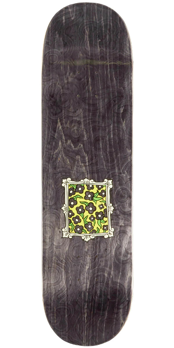 KROOKED Flowers Emboss skateboard deck - Black - 8.25