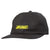 KROOKED Moon Smile Script Adjustable Cap - Charcoal/Yellow