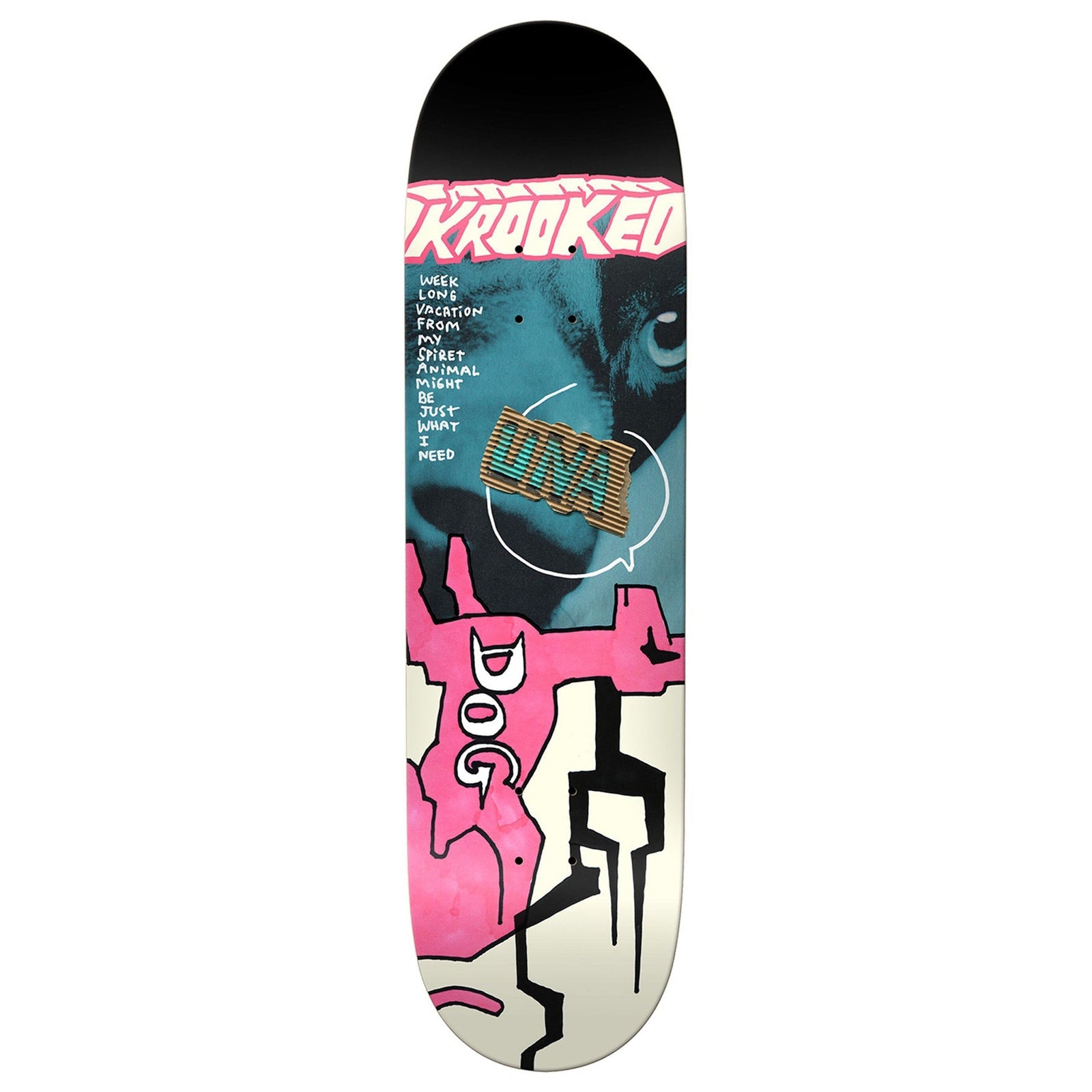 KROOKED Una Spiret Animal skateboard deck - 8.5