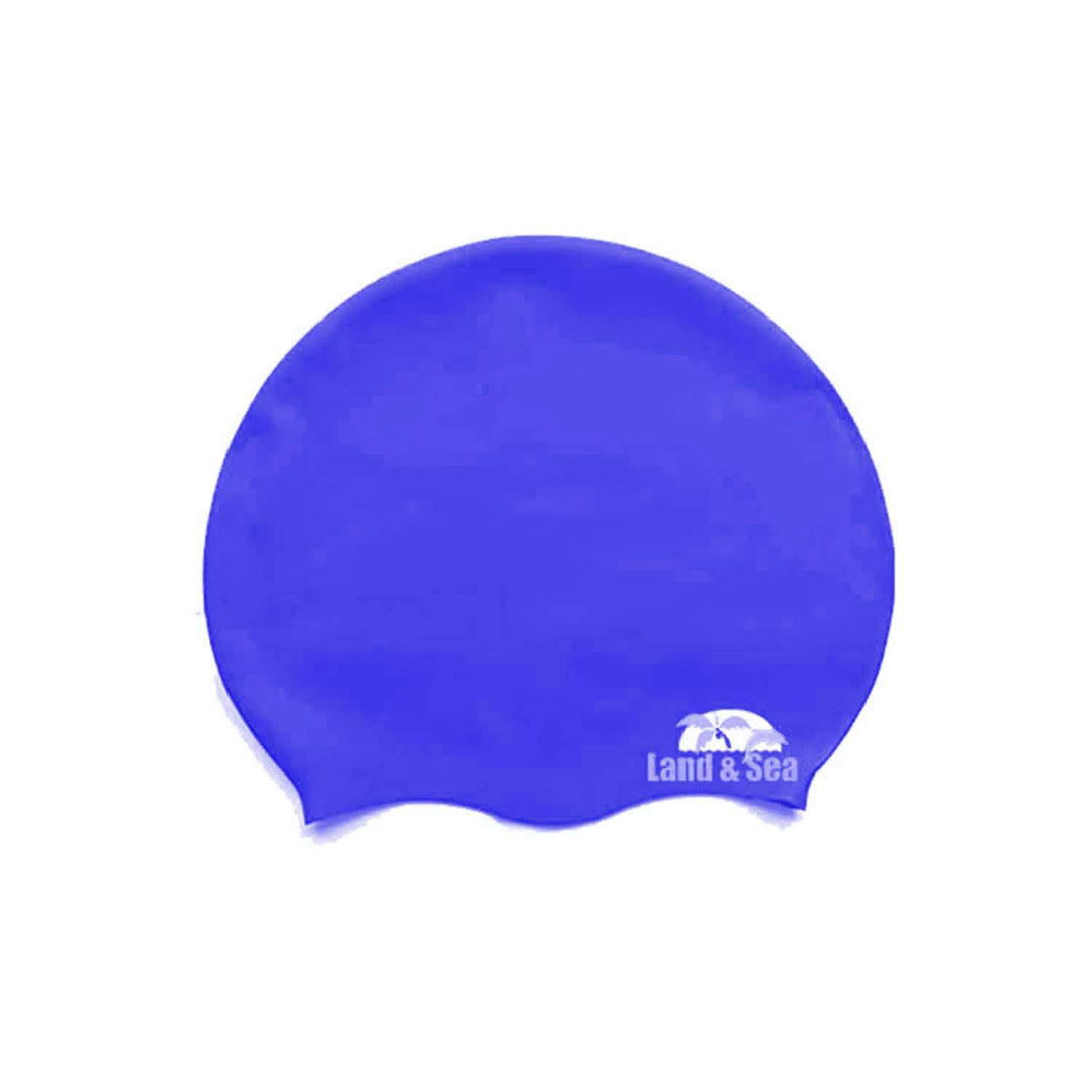 Land and Sea Swim Training Cap Silicone - Blue