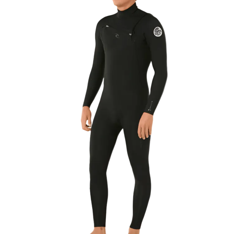 Rip Curl Dawn Patrol 32 Chest Zip Steamer Mens - Black