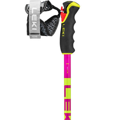 Leki Spitfire Vario 3D Ski Pole - Neon Magenta/neon berry/yellow