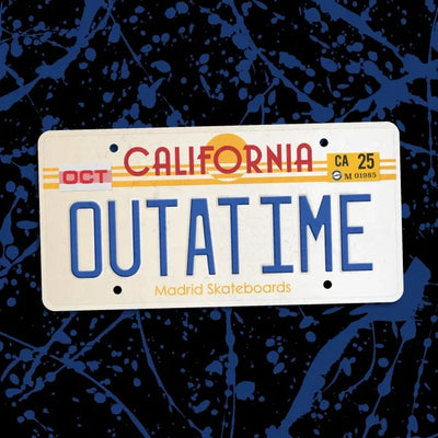 MADRID x Back to the Future Outatime skateboard deck - 8.0