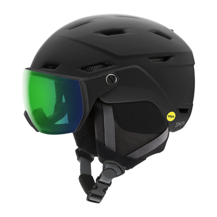 SMITH Survey MIPS helmet - Matte Black w/ ChromaPop Everyday Green Mirror Lens