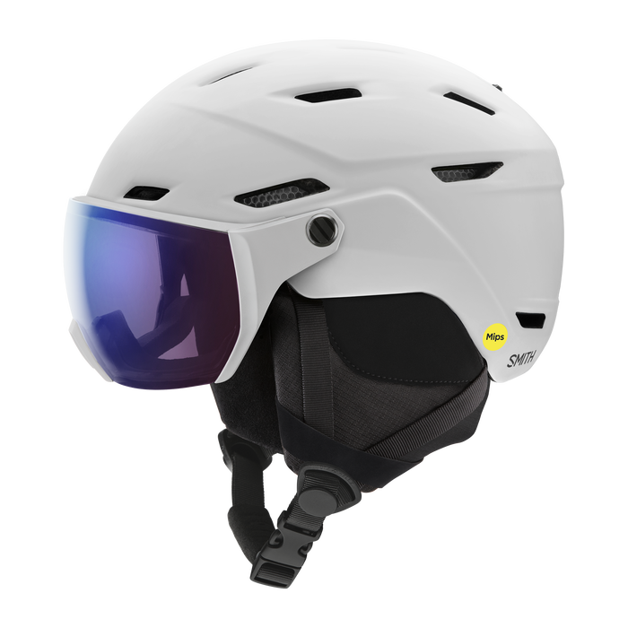 SMITH Survey MIPS helmet - Matte White w/ ChromaPop Photochromic Rose Flash Lens