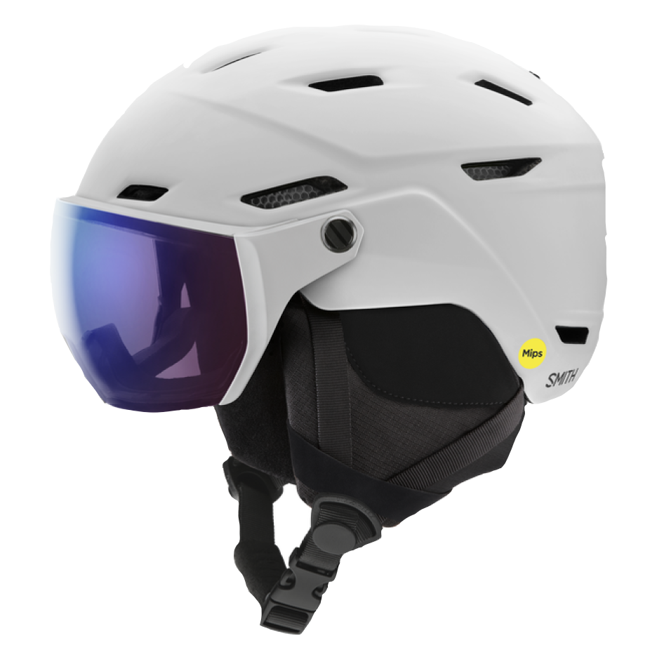 SMITH Survey Jnr MIPS helmet - Matte White w/ Photochromic Rose Flash Lens