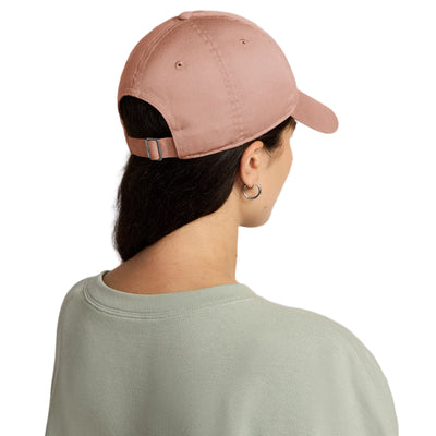 Nike Club Unstructured Futura Wash Strapback Cap - Rose Gold/White