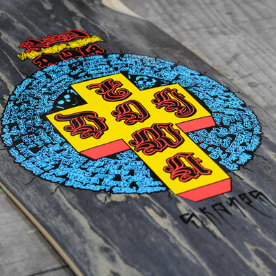 DOGTOWN Red Dog Mid Crisis reissue skateboard deck - Black Stain - 10.25
