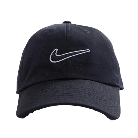 Nike Club Unstructured Swoosh Strapback Cap - Black