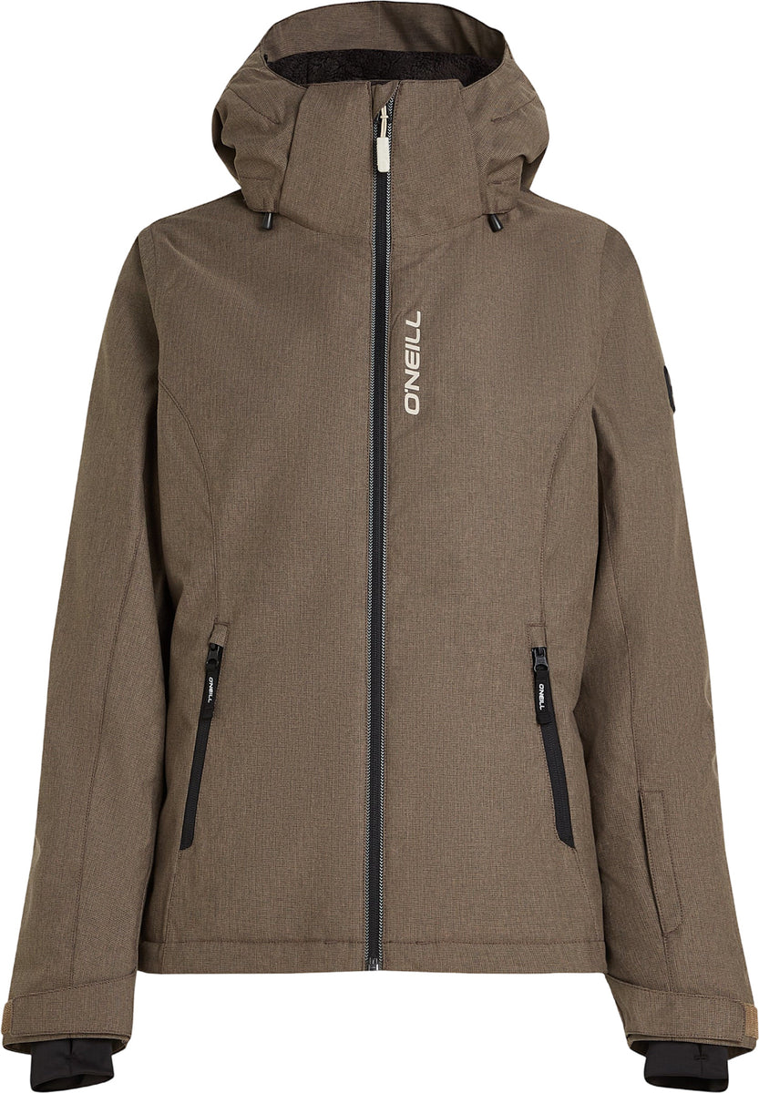 Oneill Stuvite Melange Jacket Womens - Concrete