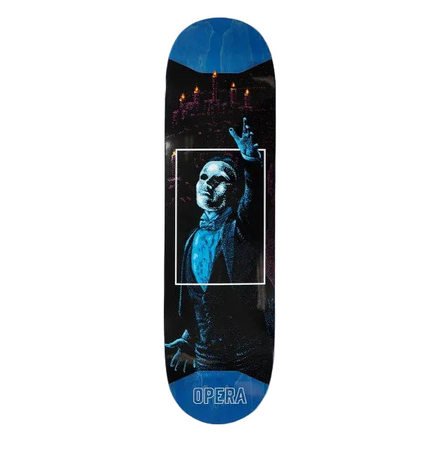 OPERA Opus EX7 Pop Slick Skateboard Deck - Black/Blue - STM Snow Surf Skate