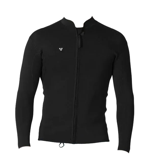 VISSLA Solid Sets 2mm FZ Wetsuit Jacket - Black