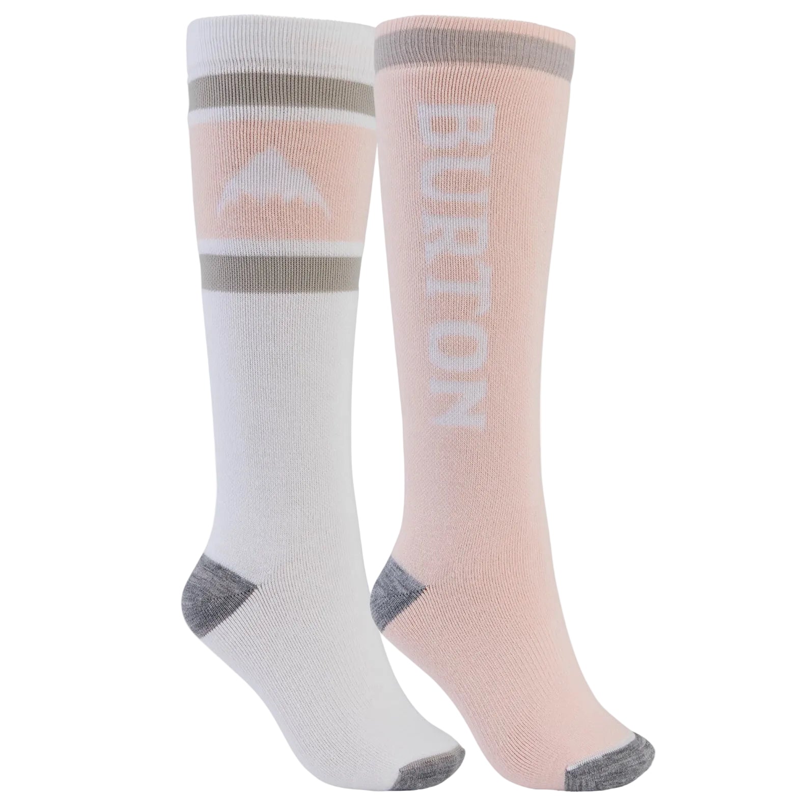 BURTON Weekend Midweight socks 2-pack - Womens - Stout White / Peach