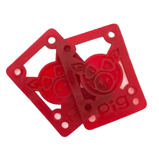 PIG skate risers - Soft Red - 1/8in