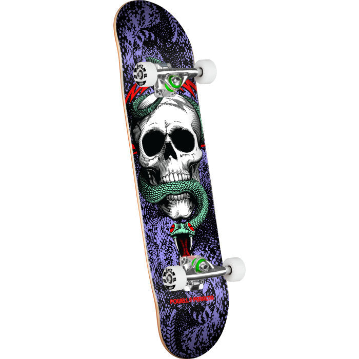 POWELL PERALTA Cab Skull and Snake skateboard - Black / Purple - 7.75