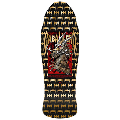 POWELL PERALTA Cab Street reissue skateboard deck - Black / Gold Foil - 9.625